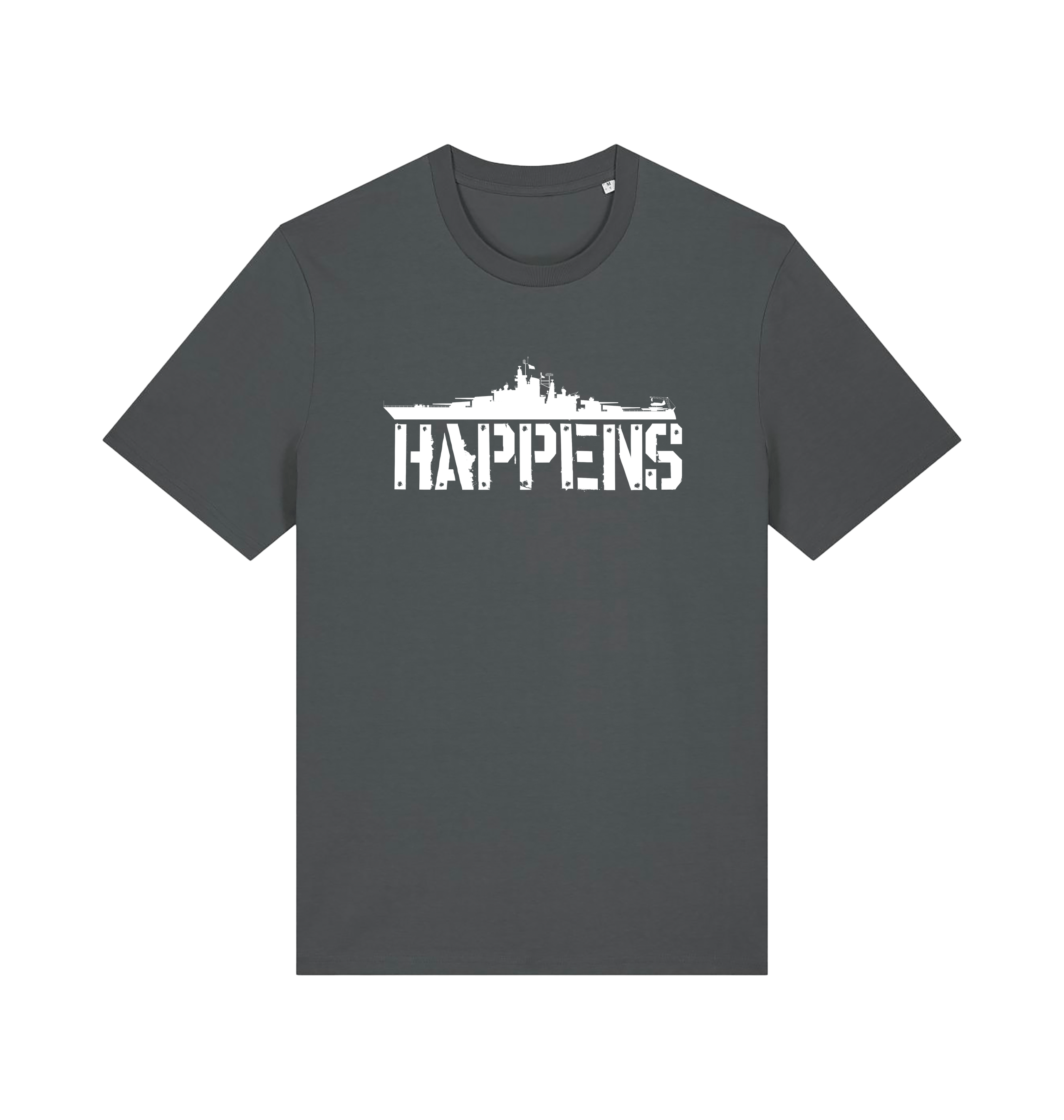 Anthracite Printed T-shirt Front